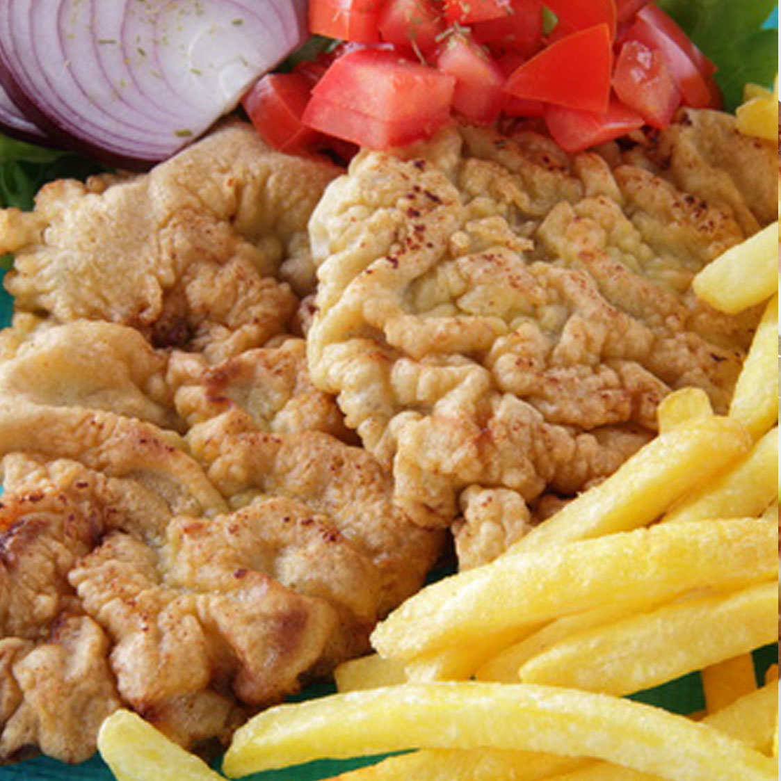 pork schnitzel in breadcrumbs 